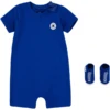 Converse Romper En Sok Set Blauw