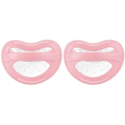 CURAPROX Baby Fopspeen Maat 1 Vanaf 7 Maanden In Roze, Duo