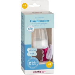 Dentistar Vruchtenspeen Met Net Roze -Kleintje Luxe dentistar vruchtenspeen met net roze a366557 3