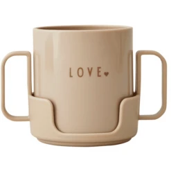 Design Letters Houder Voor Drinkbeker Voor Kinderen, Tritan, Beige -Kleintje Luxe design letters houder voor drinkbeker voor kinderen tritan beige a316019 3