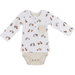 Dimo Tex Lange Mouw T-shirt Body Woodlove -Kleintje Luxe dimo tex lange mouw t shirt body woodlove a327390 2