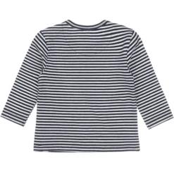 Dirkje Overhemd Met Lange Mouwen Van White Navy Gestreept -Kleintje Luxe dirkje overhemd met lange mouwen van white navy gestreept a361675 4