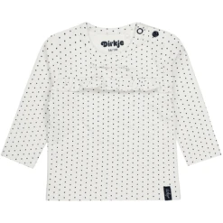 Dirkje Shirt Met Lange Mouwen Van White Gestippeld
