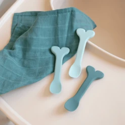 Done By Deer ™ Babylepel 3 Pack, Wally Blue -Kleintje Luxe done by deer babylepel 3 pack wally blue a404582 3