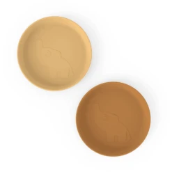 Done By Deer ™ Bord Kiddish 2-pack Elphee Mosterd Geel -Kleintje Luxe done by deer bord kiddish 2 pack elphee mosterd geel a341386 3