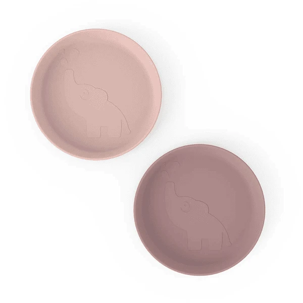 Done By Deer ™ Bord Kiddish 2-pack Elphee Roze 4 Done By Deer ™ Bord Kiddish 2-pack Elphee Roze - Afbeelding 4