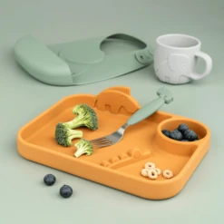 Done By Deer ™ Easy Grip Bestek Hert Friends Groen -Kleintje Luxe done by deer easy grip bestek hert friends groen a341368 3