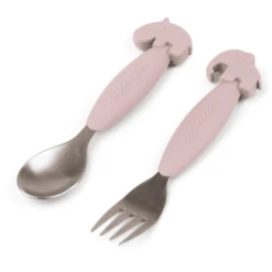 Done By Deer ™ Easy-grip Lepel En Vork Set, Hert Friends Roze 7 Done By Deer ™ Easy-grip Lepel En Vork Set, Hert Friends Roze -Kleintje Luxe done by deer easy grip lepel en vork set hert friends roze a373549 2