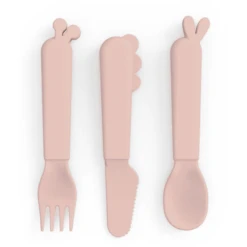 Done By Deer ™ Kiddish Herten Bestekset Friends Roze -Kleintje Luxe done by deer kiddish herten bestekset friends roze a341388 4