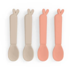 Done By Deer ™ Kiddish Spoon 4-pack Lalee Sand /Coral 8 Done By Deer ™ Kiddish Spoon 4-pack Lalee Sand /Coral -Kleintje Luxe done by deer kiddish spoon 4 pack lalee sand coral a341396 3