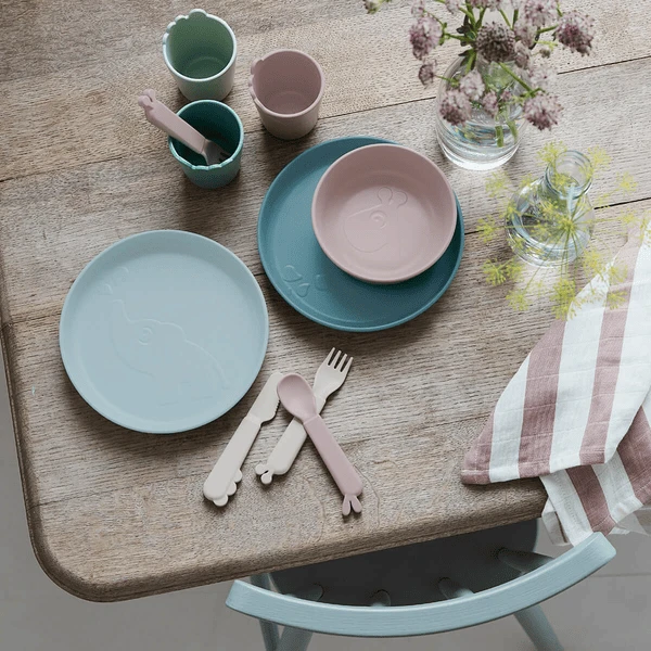 Done By Deer ™ Kiddish Spoon 4-pack Lalee Sand /Coral 5 Done By Deer ™ Kiddish Spoon 4-pack Lalee Sand /Coral - Afbeelding 5