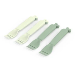 Done By Deer ™ Kiddish Vork 4-Pack Raffi Groen -Kleintje Luxe done by deer kiddish vork 4 pack raffi groen a341399 2
