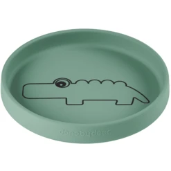 Done By Deer Kinderbordje Croco Groen Vanaf De 6e Maand -Kleintje Luxe done by deer kinderbordje croco groen vanaf de 6e maand a287165 3