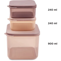 Done By Deer ™ Opbergcontainerset M, Elphee Pink -Kleintje Luxe done by deer opbergcontainerset m elphee pink a404583 3