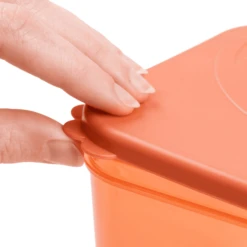 Done By Deer ™ Opslagcontainerset L, Elphee Papaya -Kleintje Luxe done by deer opslagcontainerset l elphee papaya a404588 2