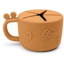 Done By Deer ™ Peekaboo Raffi Snack Beker Mosterd Geel -Kleintje Luxe done by deer peekaboo raffi snack beker mosterd geel a341414 3