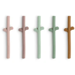 Done By Deer ™ Peekaboo Rietje 5-Pack Kleurmix Roze