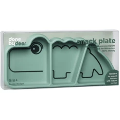 Done By Deer ™ Plak En Blijf Snack Bordje Groen Vanaf 6 Maanden -Kleintje Luxe done by deer plak en blijf snack bordje groen vanaf 6 maanden a284021 2