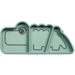 Done By Deer ™ Plak En Blijf Snack Bordje Groen Vanaf 6 Maanden