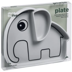 Done By Deer ™ Plate Stick & Stay Grijs Vanaf De 6e Maand -Kleintje Luxe done by deer plate stick amp stay grijs vanaf de 6e maand a281439 3