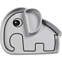 Done By Deer ™ Plate Stick & Stay Grijs Vanaf De 6e Maand -Kleintje Luxe done by deer plate stick amp stay grijs vanaf de 6e maand a281439 4