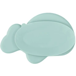 Done By Deer ™ Plate Stick & Stay Wally In Blauw -Kleintje Luxe done by deer plate stick amp stay wally in blauw a309033 4