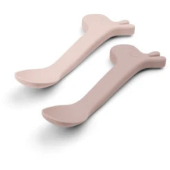 Done By Deer ™ Siliconen Lepel 2 Pack, Lalee Roze -Kleintje Luxe done by deer siliconen lepel 2 pack lalee roze a404576 2
