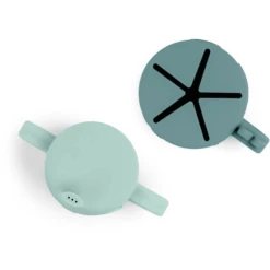 Done By Deer ™ Snack & Drink Beker Peekaboo Set Hert Friends Blauw -Kleintje Luxe done by deer snack amp drink beker peekaboo set hert friends blauw a341309 3