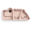 Done By Deer ™ Stick & Stay Roze Snackbordje Vanaf 6 Maanden Oud