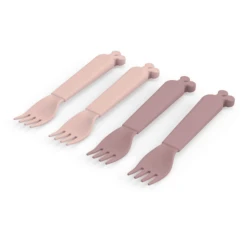 Done By Deer ™ Vorkenset Kiddisj 4 Pakken Raffi Roze -Kleintje Luxe done by deer vorkenset kiddisj 4 pakken raffi roze a341397 2