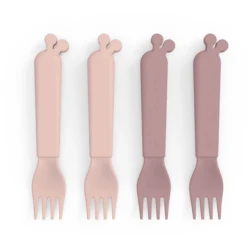 Done By Deer ™ Vorkenset Kiddisj 4 Pakken Raffi Roze -Kleintje Luxe done by deer vorkenset kiddisj 4 pakken raffi roze a341397 3
