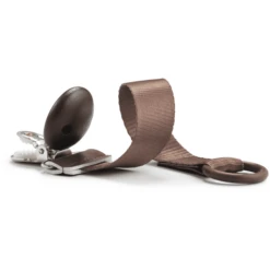 Elodie Fopspeenband Met Houtdetail, Chocolade -Kleintje Luxe elodie fopspeenband met houtdetail chocolade a372124 3