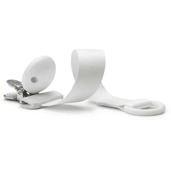 Elodie Fopspeenband Met Houtdetail, Vanille White 4 Elodie Fopspeenband Met Houtdetail, Vanille White - Afbeelding 4