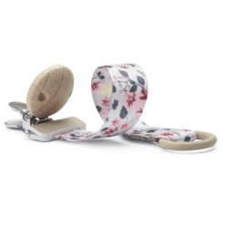 Elodie Fopspeenband Met Houtdetail, Zwevend Flower -Kleintje Luxe elodie fopspeenband met houtdetail zwevend flower a372132 3