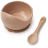 Elodie Siliconen Kom Met Lepel, Blush Ing Roze