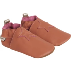 EN FANT Slipper Leather Apricot Brandy