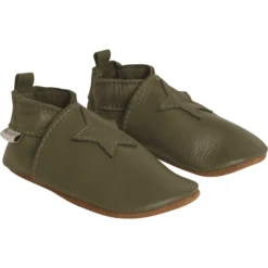 EN FANT Slipper Leather Dusty Olive