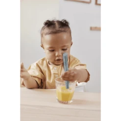 Everyday Baby Drinkrietjes Silicone Set Van 6, Grijs/Groen/Rood -Kleintje Luxe everyday baby drinkrietjes silicone set van 6 grijs groen rood a344148 3