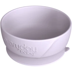 Everyday Baby Eetkom Met Zuignap Siliconen, Light Lavendel -Kleintje Luxe everyday baby eetkom met zuignap siliconen light lavendel a344046 2