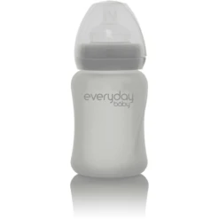Everyday® Baby Glazen Babyfles Healthy+ 150 Ml, Quiet Grey