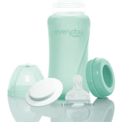 Everyday® Baby Glazen Babyfles Healthy+ 240 Ml, Mint Green 8 Everyday® Baby Glazen Babyfles Healthy+ 240 Ml, Mint Green -Kleintje Luxe everyday baby glazen babyfles healthy 240 ml mint green a343981 3