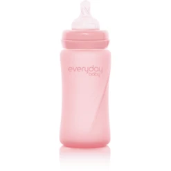 Everyday® Baby Glazen Babyfles Healthy+ 240 Ml, Roze -Kleintje Luxe everyday baby glazen babyfles healthy 240 ml roze a343982 3