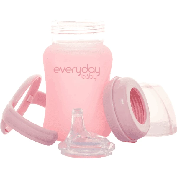 Everyday Baby Glazen Babyfles Heathy+ Sippy Cup, 150 Ml In Roze 3 Everyday Baby Glazen Babyfles Heathy+ Sippy Cup, 150 Ml In Roze - Afbeelding 3