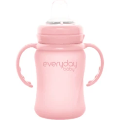 Everyday Baby Glazen Babyfles Heathy+ Sippy Cup, 150 Ml In Roze 8 Everyday Baby Glazen Babyfles Heathy+ Sippy Cup, 150 Ml In Roze -Kleintje Luxe everyday baby glazen babyfles heathy sippy cup 150 ml in roze a315043 3