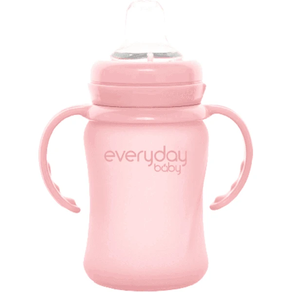 Everyday Baby Glazen Babyfles Heathy+ Sippy Cup, 150 Ml In Roze 4 Everyday Baby Glazen Babyfles Heathy+ Sippy Cup, 150 Ml In Roze - Afbeelding 4