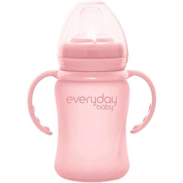 Everyday Baby Glazen Babyfles Heathy+ Sippy Cup, 150 Ml In Roze 1 Everyday Baby Glazen Babyfles Heathy+ Sippy Cup, 150 Ml In Roze