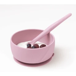 Everyday Baby Siliconen Eetbakje Met Zuignap, Purple Rose -Kleintje Luxe everyday baby siliconen eetbakje met zuignap purple rose a315093 3