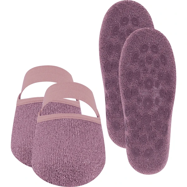 Ewers ABS Sokken Running Sneaker 2-pack Glitter Roze 1 Ewers ABS Sokken Running Sneaker 2-pack Glitter Roze