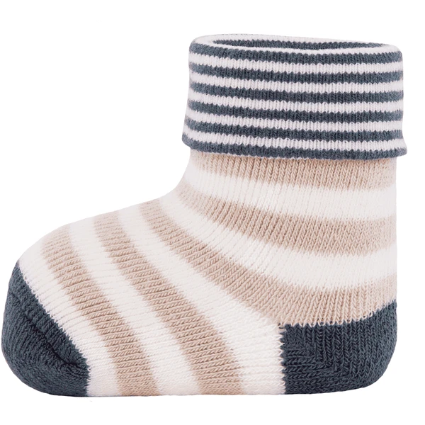 Ewers Baby Sokken 6 Pak Fawn/stippen Inkt/latte 4 Ewers Baby Sokken 6 Pak Fawn/stippen Inkt/latte - Afbeelding 4