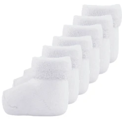 Ewers Sokken Voor Het Eerst 6-pack Newborn Uni Wit -Kleintje Luxe ewers sokken voor het eerst 6 pack newborn uni wit a350082 2